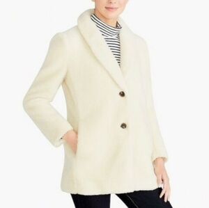 J.crew factory Teddy Fleece Shawl Collar Coat